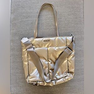 MZ Wallace Bowery Quatro tote in color Warm Platinum